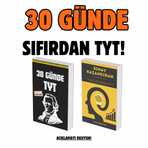 30 GÜNDE SIFIRDAN TYT PROGRAMI - DİJİTAL ÜRÜN