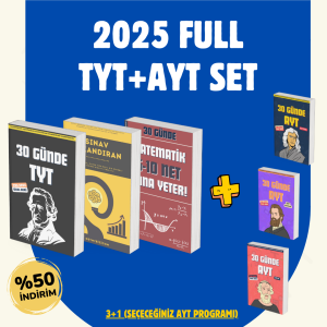 2025 - SIFIRDAN TYT+AYT FULL SET - DİJİTAL ÜRÜN - ÇALIŞMA PROGRAMI